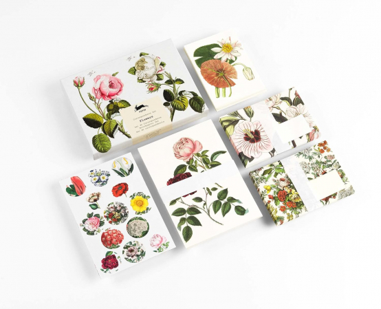 detail Dopisní sady Flowers - The Pepin Press