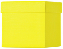 náhled Dárková krabička CUBE 10x10x10cm, One Colour, žlutá