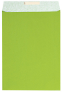náhled Dárkový sáček papírový 32x6x43+6cm A3+, Uni světle zelený