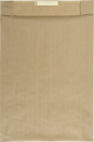 náhled Dárkový sáček papírový 36x10x49+6cm A3+, kraftový hnědý