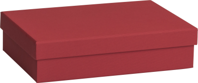 Dárková krabička 16,5x24x6cm A5+, One Colour tmavě červená