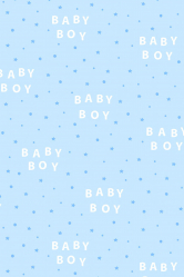 Dárkový papír role 70x200cm, Baby boy, světlá modrá