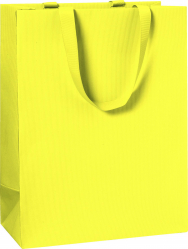 Dárková taška 25x13x33cm A4+, One Colour žlutá