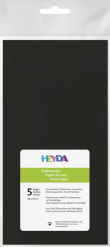 Hedvábný papír černý, 50x70cm (5ks) - HEYDA