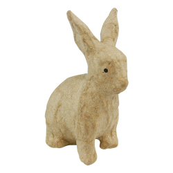 Kartonové zvířátko XS sedící králík 4,5x6x10,5cm