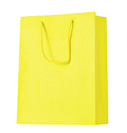 detail Dárková taška 25x13x33cm A4+, One Colour, žlutá