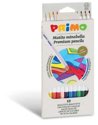 detail Pastelky šestihranné PRIMO MINABELLA, tuha 3,8mm, 12ks,