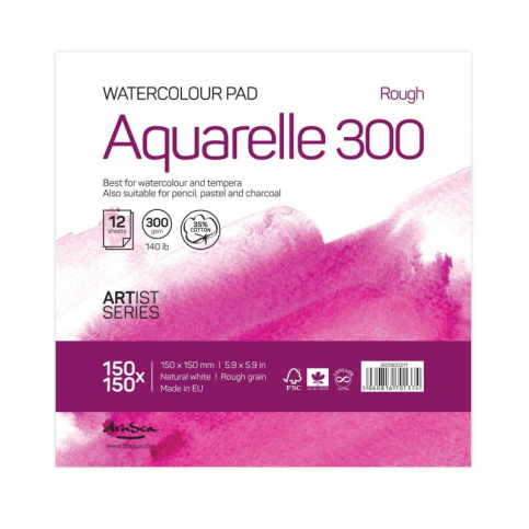 detail Skicák Aquarelle Rough 300 A5 (300g/m2, 12 listů), bílý - Drasca