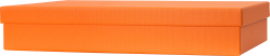 Dárková krabička 23,5x33x6cm A4+, One Colour, tmavá oranžová