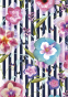 náhled Dárkový papír archy 100x70cm, Tropické květiny, 25ks