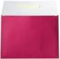 náhled Dárkový sáček papírový 21,7x16+6cm, Uni tmavě červený
