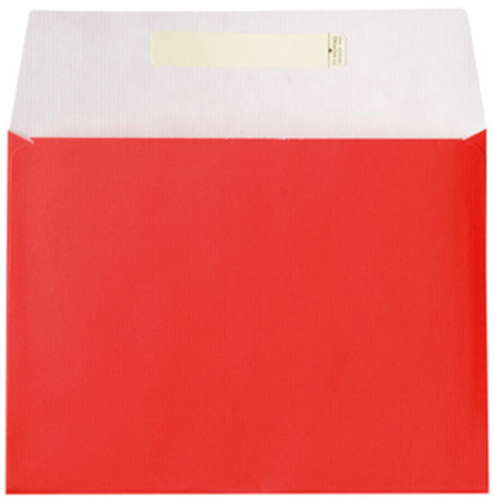 detail Dárkový sáček papírový 17,5x4x16+6cm A6+, Uni červený