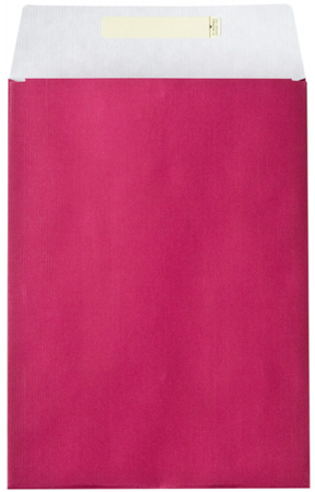 detail Dárkový sáček papírový 22x5x30+6cm Uni tmavě červený