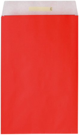 detail Dárkový sáček papírový 26x5x43+6cm, Uni červený