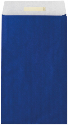 Dárkový sáček papírový 26x5x43+6 cm Uni modrý