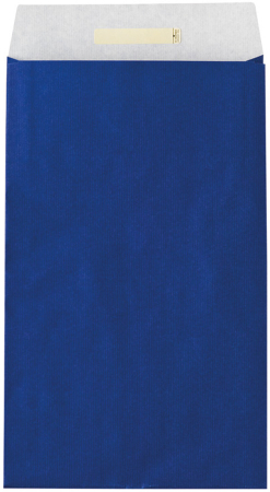 detail Dárkový sáček papírový 26x5x43+6cm, Uni modrý