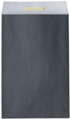 Dárkový sáček papírový 26x5x43+6cm Uni tmavě šedý
