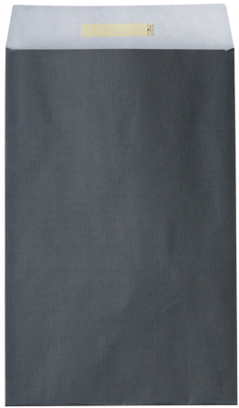 detail Dárkový sáček papírový 26x5x43+6cm A4+, Uni tmavě šedý