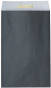 náhled Dárkový sáček papírový 26x5x43+6cm, Uni tmavě šedý
