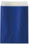 náhled Dárkový sáček papírový 32x6x43+6cm A3+, Uni modrý