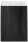náhled Dárkový sáček papírový 32x6x43+6cm A3+, Uni černý