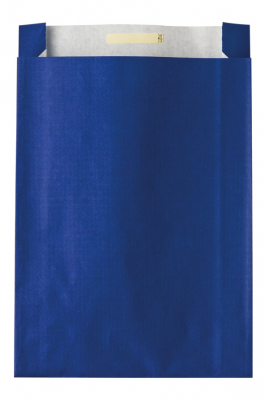 Dárkový sáček papírový 36x10x49+6 cm Uni modrý