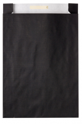Dárkový sáček papírový 36x10x49+6 cm Uni černý