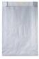náhled Dárkový sáček papírový 36x10x49+6cm A3+, Uni stříbrný