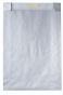 náhled Dárkový sáček papírový 36x10x49+6 cm Uni stříbrný
