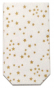 náhled Set průsvitných celofánových sáčků 11,5x19cm, Zlaté hvězdy, 10ks