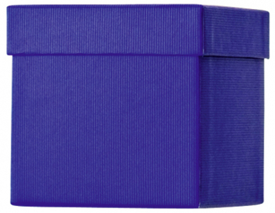 Dárková krabička 10x10x10 cm CUBE One Colour tmavě modrá
