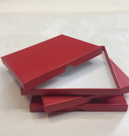 Dárková krabička 16x14x1,5cm, CD One Colour tmavě červená