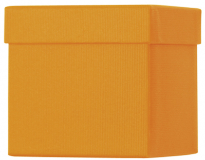 Dárková krabička 10x10x10 cm CUBE One Colour oranžová