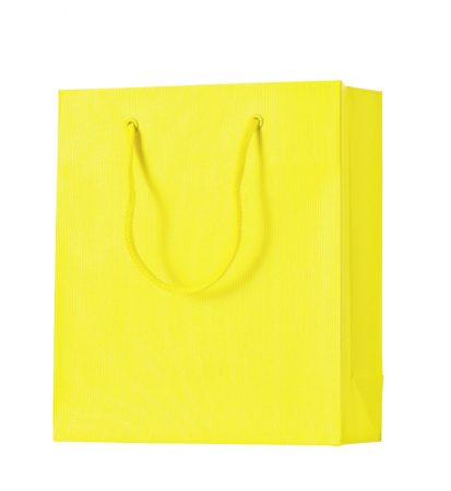 detail Dárková taška 18x8x21cm A5+, One Colour, žlutá