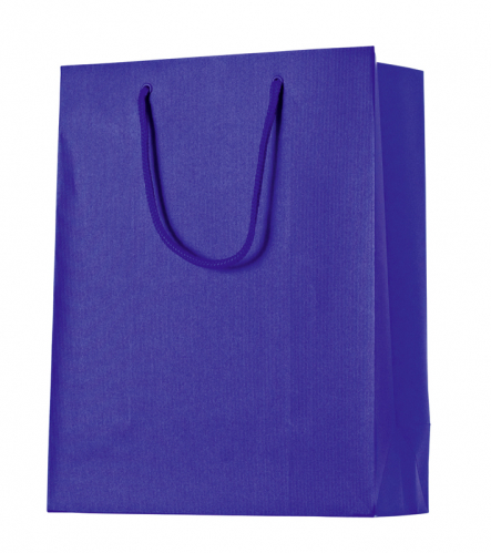 Dárková taška 25x13x33cm A4+, One Colour, tmavá modrá