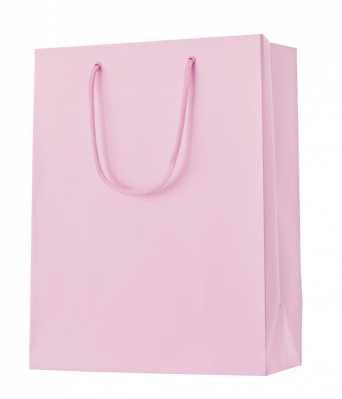 Dárková taška 25x13x33 cm, One Colour světle růžová