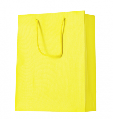 detail Dárková taška 25x13x33cm, One Colour žlutá