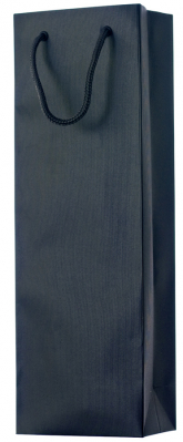 Dárková taška 12x8x37cm, One Colour černá