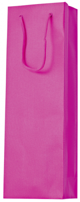 Dárková taška 12x8x37 cm, One Colour tmavě růžová