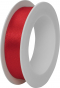 náhled Dárková stuha saténová 1,5cmx3m, červená, špulka