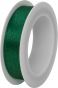 náhled Dárková stuha saténová 1,5cmx3m, tmavě zelená, špulka