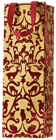 detail Dárková taška 12x8x37cm, Zimní dekor