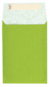 náhled Dárkový sáček papírový 12x16+6cm A6+, Uni světle zelený