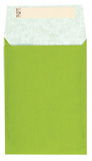 detail Dárkový sáček papírový 12x16+6cm, Uni světle zelený