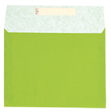 Dárkový sáček papírový 21.7x16+6cm Uni světle zelený