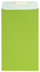 Dárkový sáček papírový 26x5x43+6cm A4+, Uni světle zelený