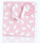náhled Dárková taška 18x8x18cm, Baby Girl, světle růžová