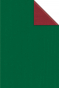náhled Dárkový papír archy 100x70cm, Uni Reverse bordó-zelený, 25 ks