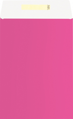 Dárkový sáček papírový 22x5x30+6 cm Uni růžový