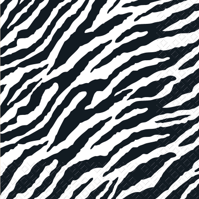 Ubrousky 33x33cm, 20ks, Zebra